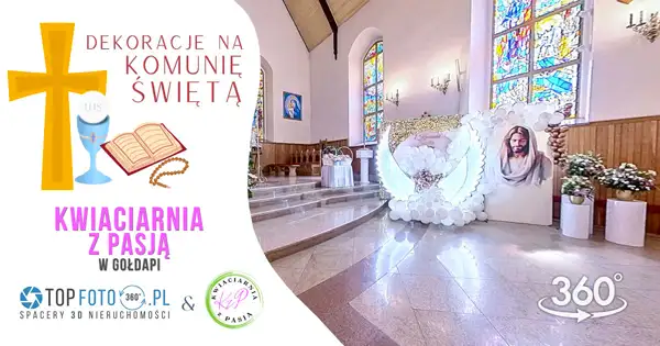 Dekoracja Komunijna Kościoła