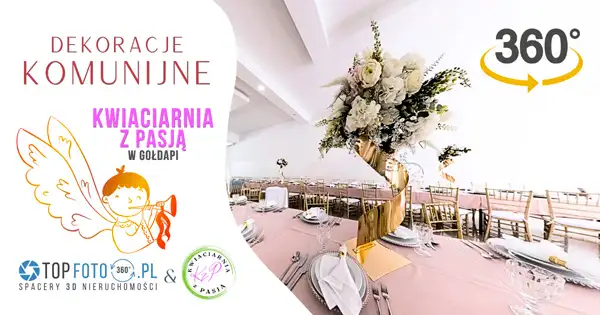 Dekoracja Komunijna Sala Bankietowa